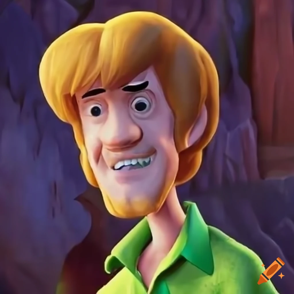 Shaggy from scooby doo with ultimate power on Craiyon