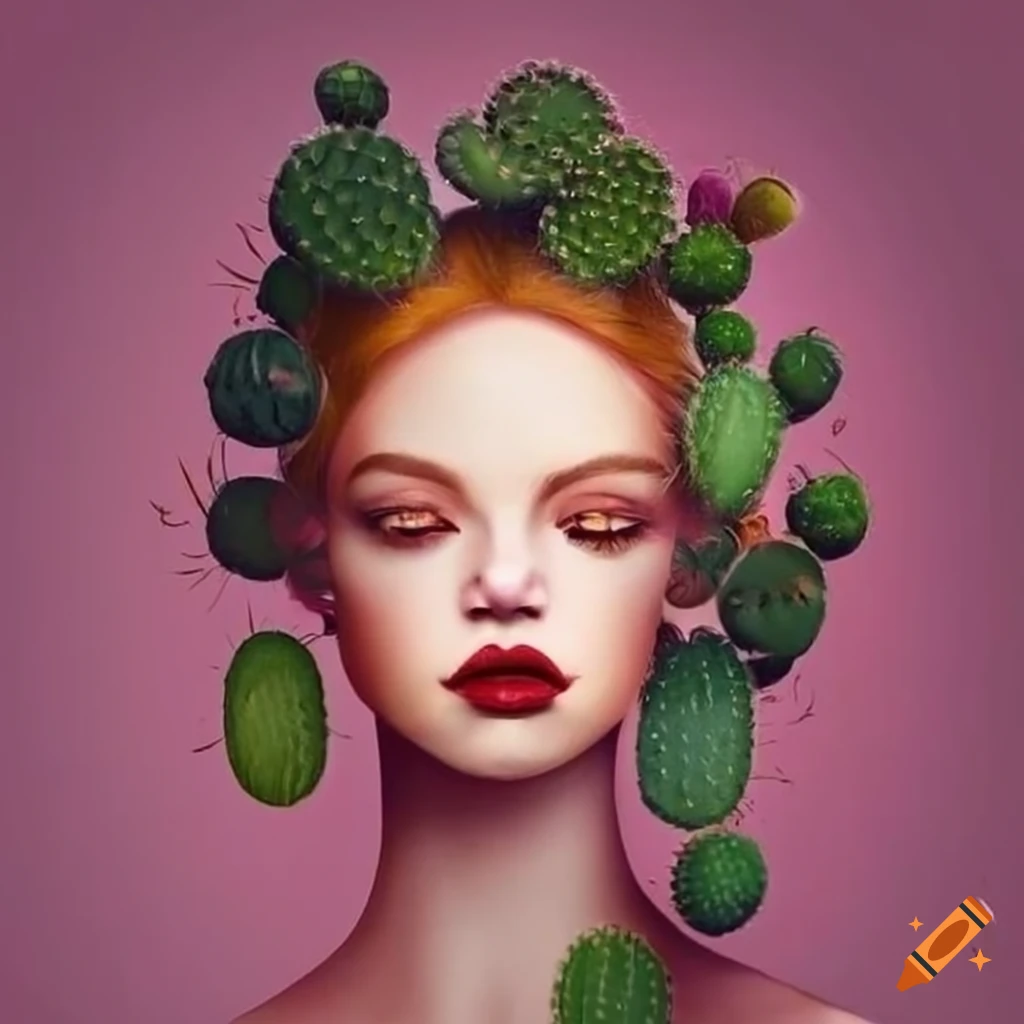 Women With Cacti And Succulents As Hair On Craiyon 