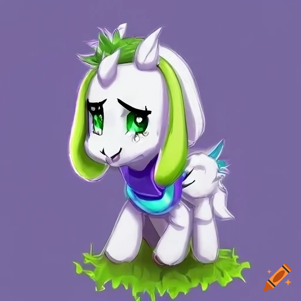 Ponified Asriel pony from Undertale