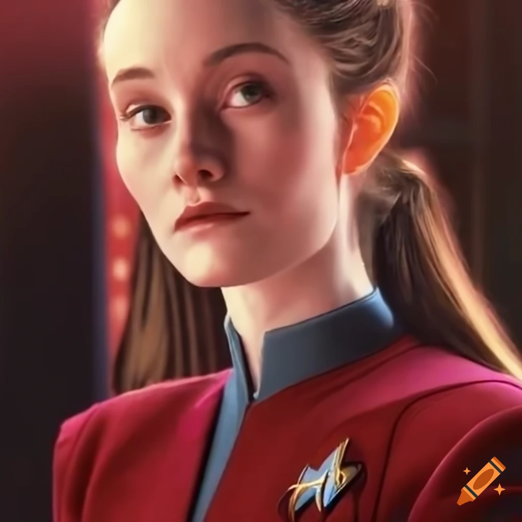 Sigrid as young captain kathryn janeway in a vibrant star trek reboot ...