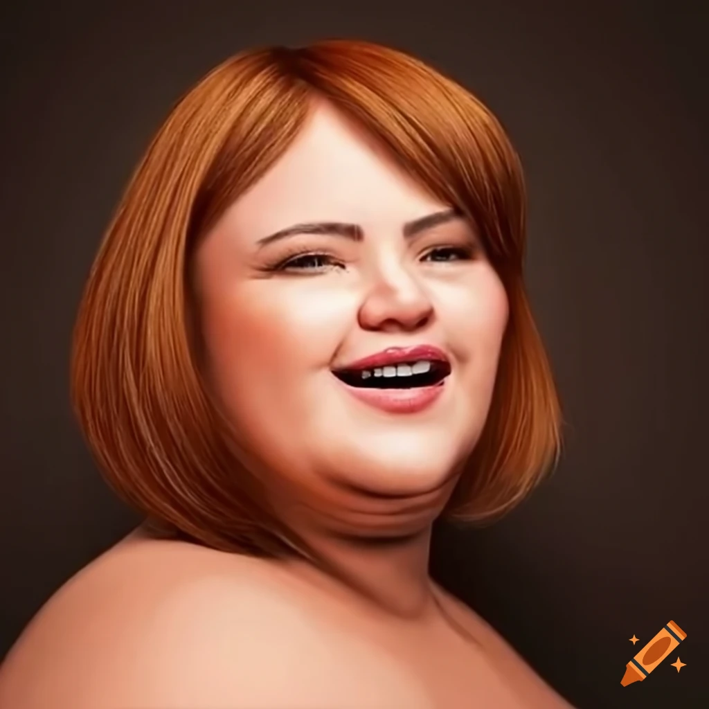 Cheerful woman with brown bob haircut
