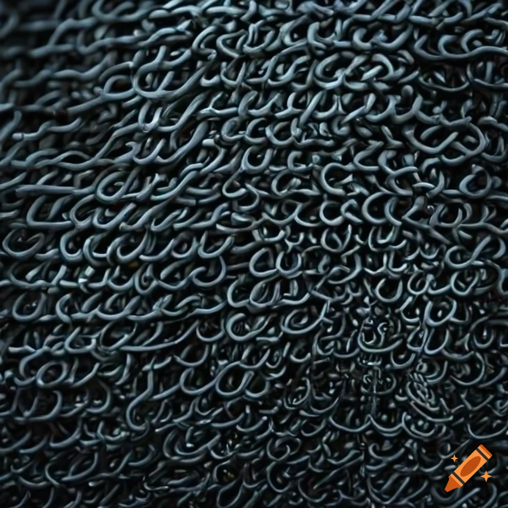 Texture of chain mail on Craiyon