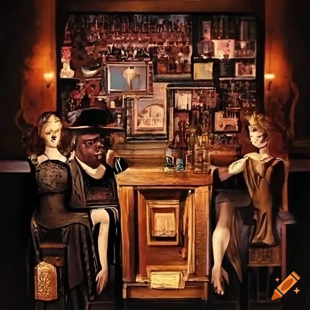 Vintage poster for 1920s speakeasy opening party on February 2nd