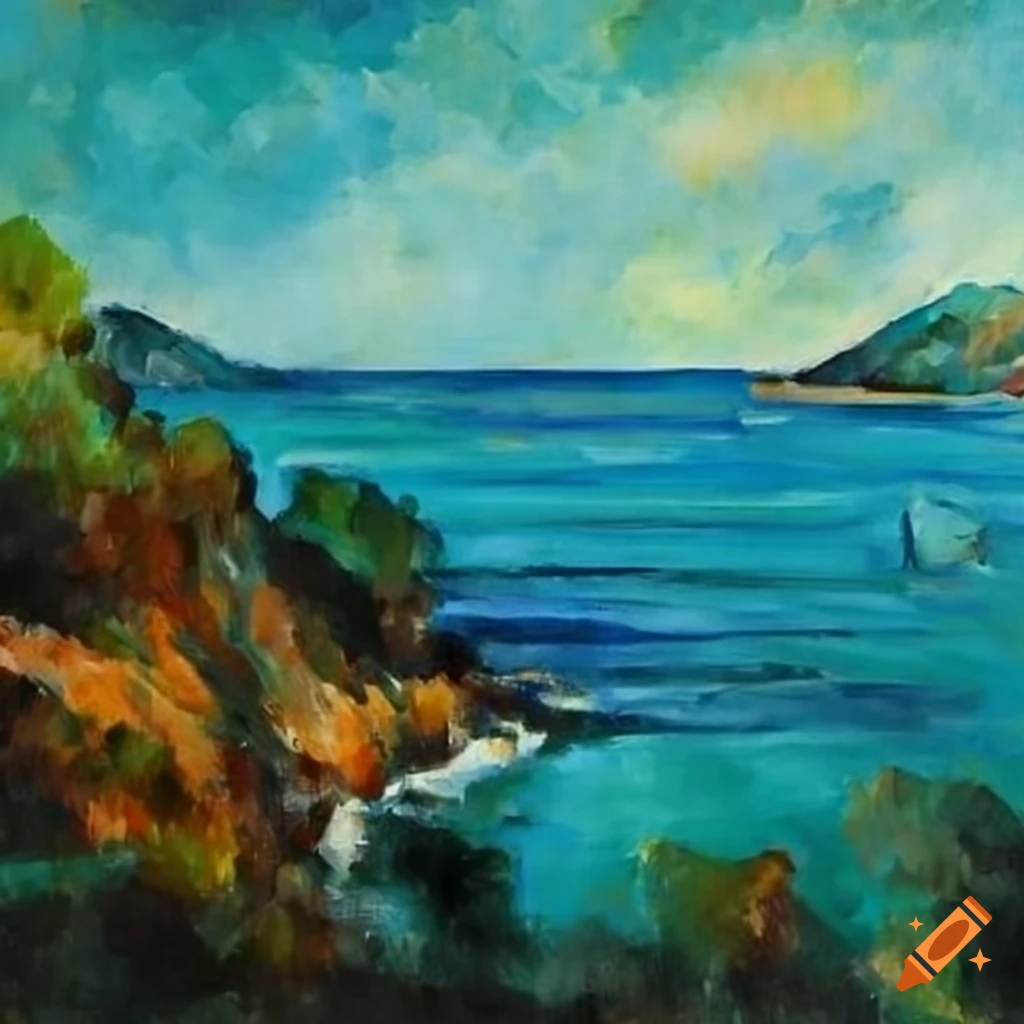 Calabrian coast by Cezanne