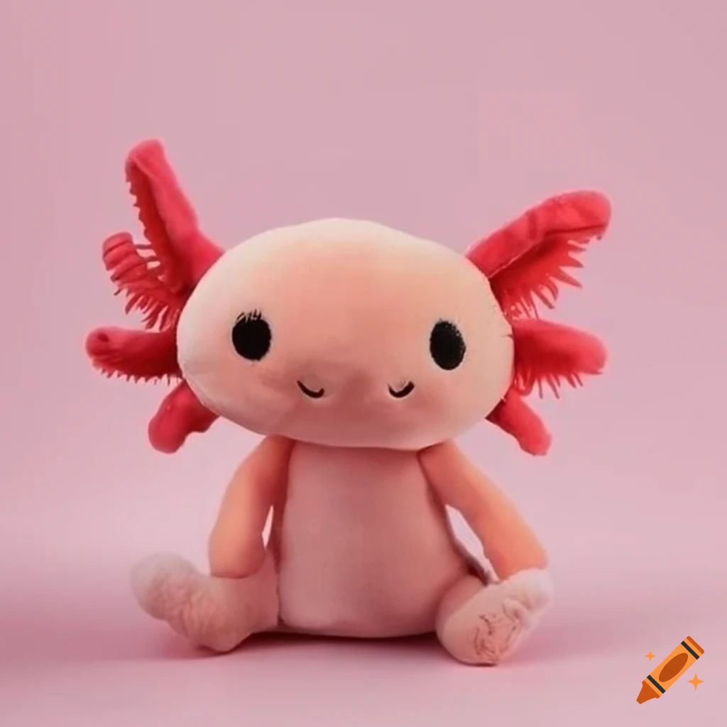 Cute axolotl plushie