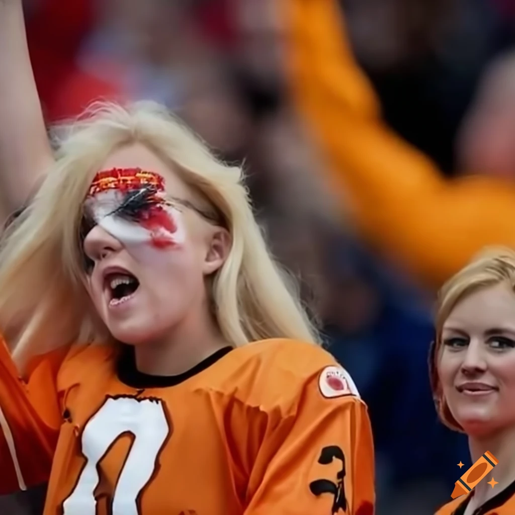 Swiftie fan dressed in Bengals, Chiefs, and Lions gear