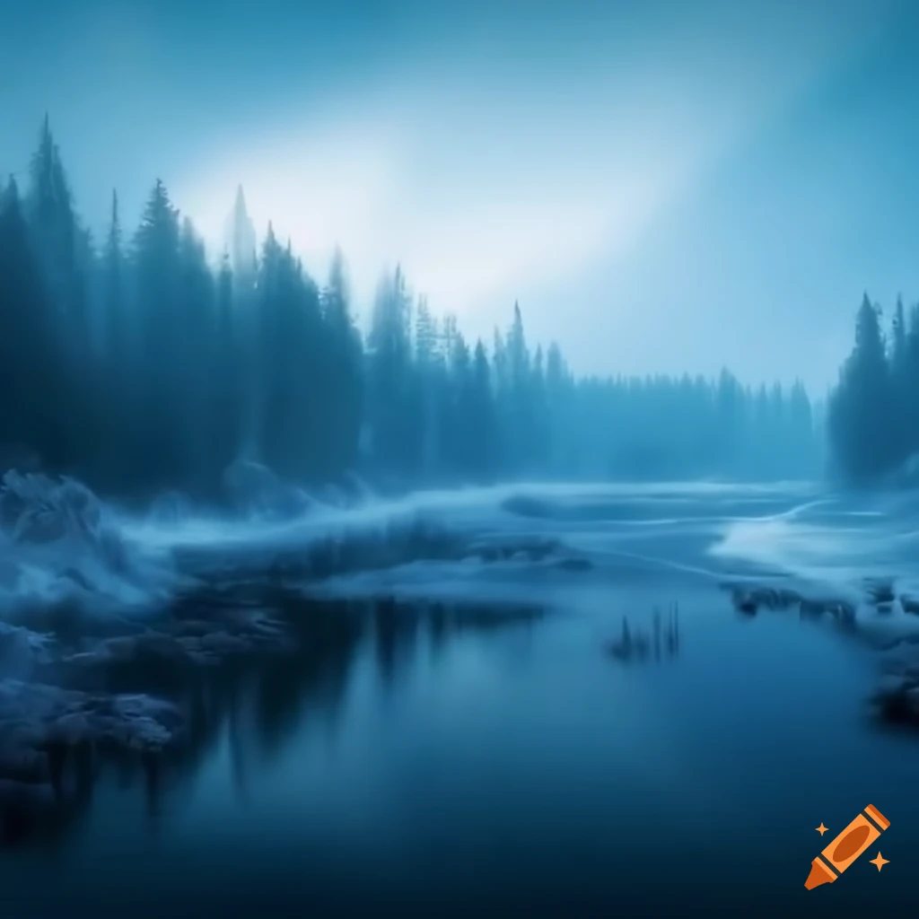 Ultrahigh definition landscape scene capturing seasonal shift from