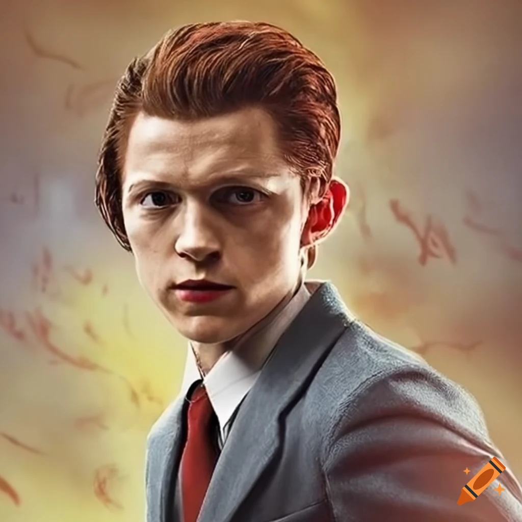 Tom holland portraying doctor who on Craiyon