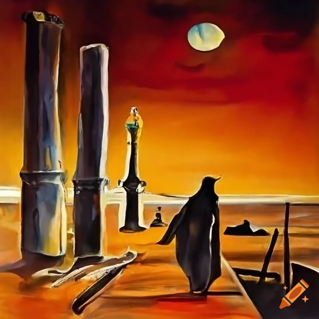 Woolloomooloo wharf art painted by Salvador Dali