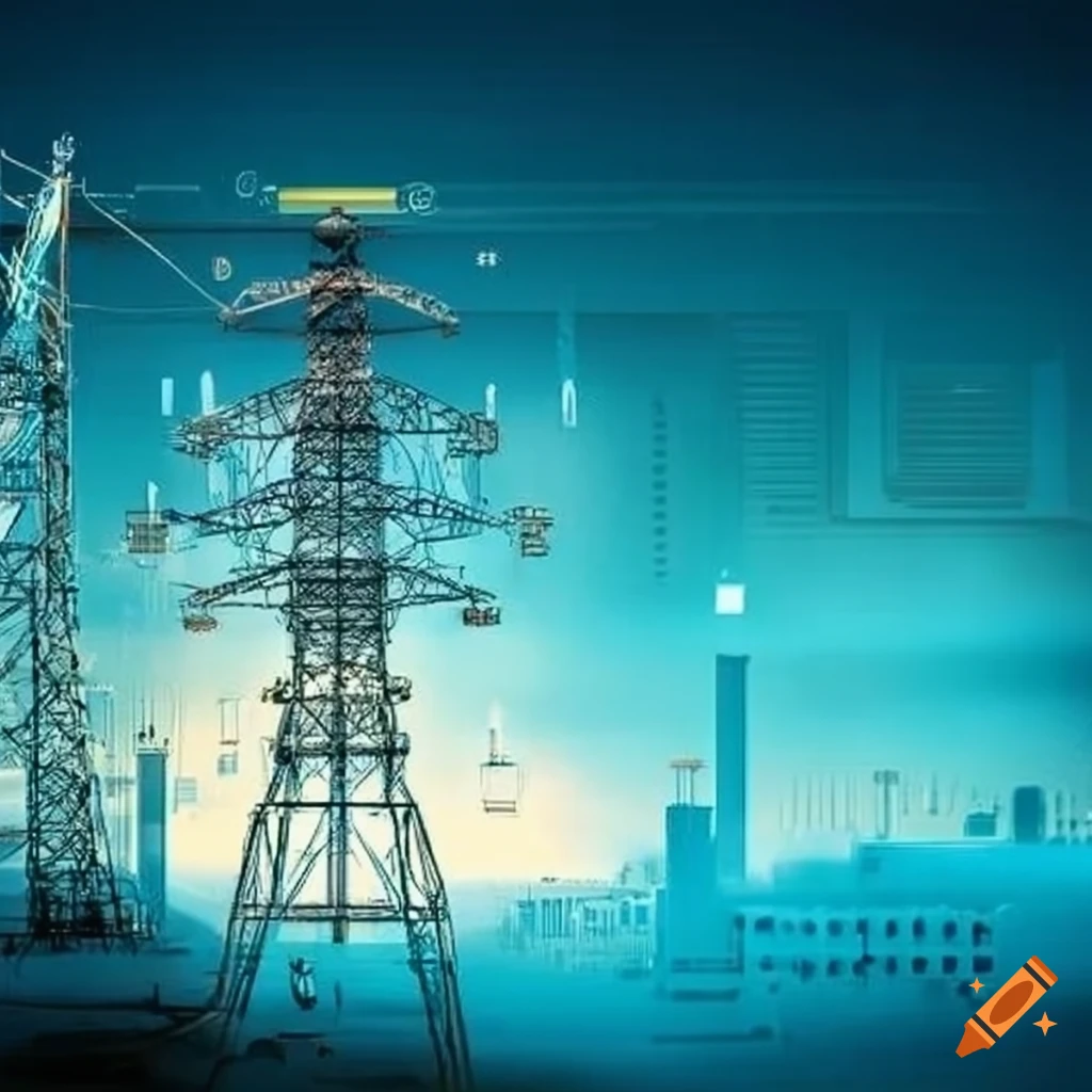 Composite of power, electronic, control, and electrical engineering on Craiyon