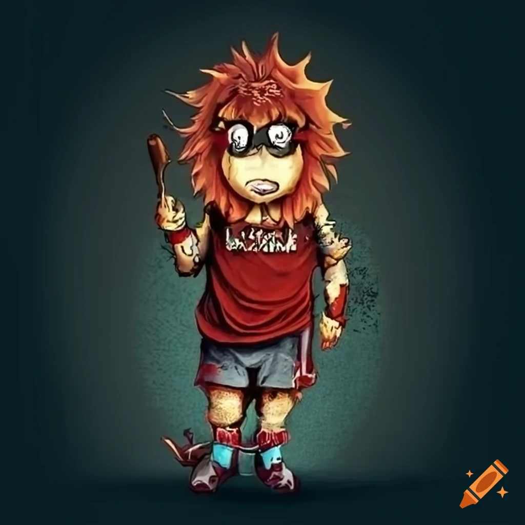 2008 inspired post hardcore mascot