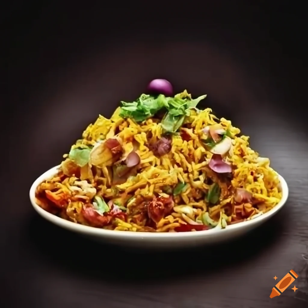 Indian street snack Bhel Puri