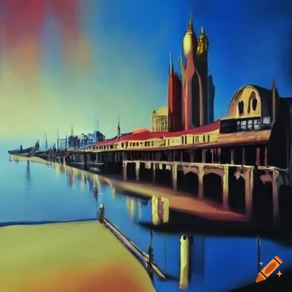 Woolloomooloo wharf art painted by Salvador Dali