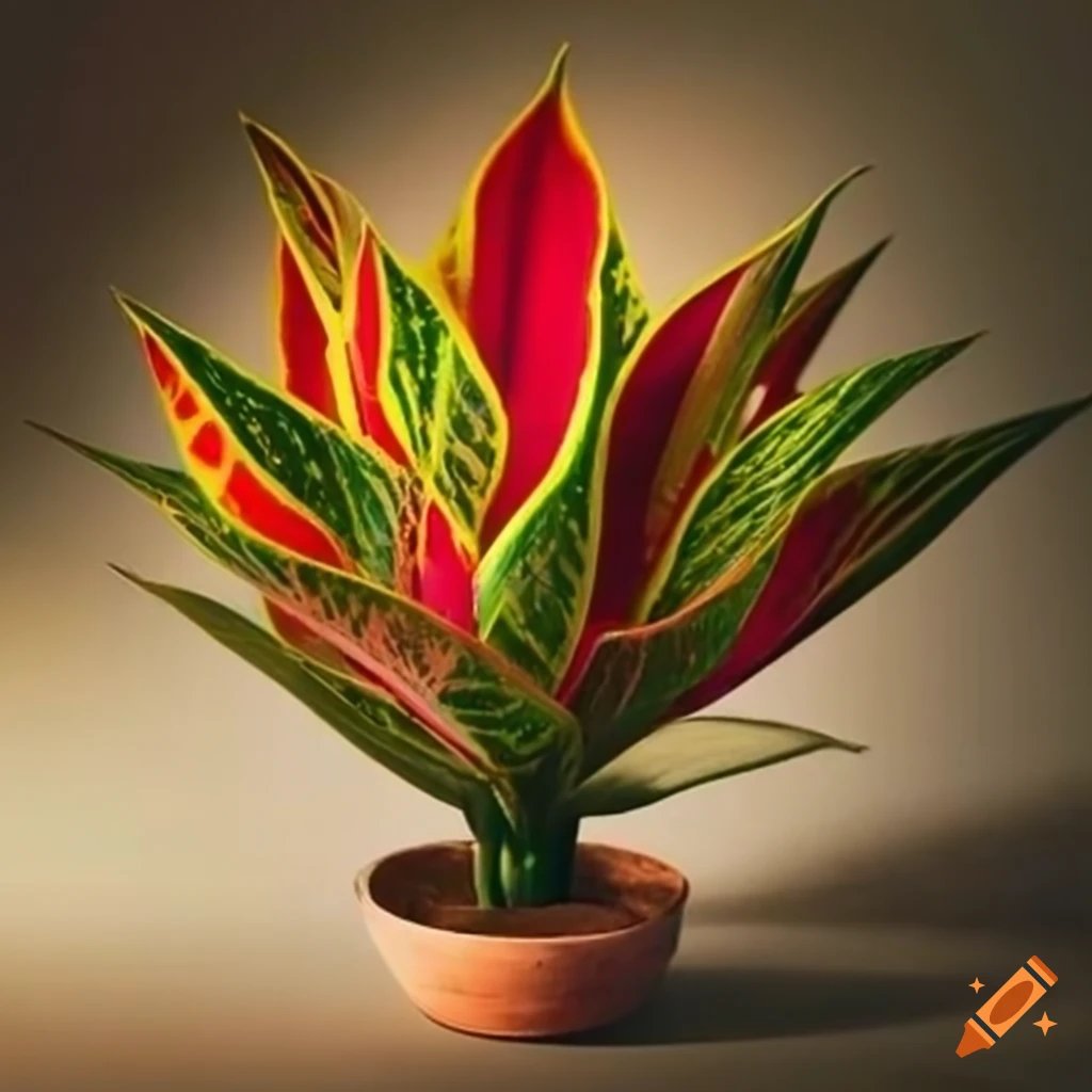 Luxurious potted plant with a high value on Craiyon