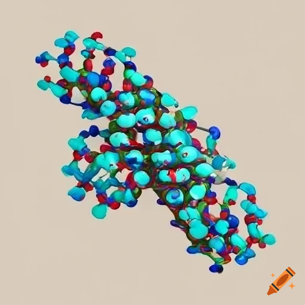 Molecular structure schematic of polysaccharide