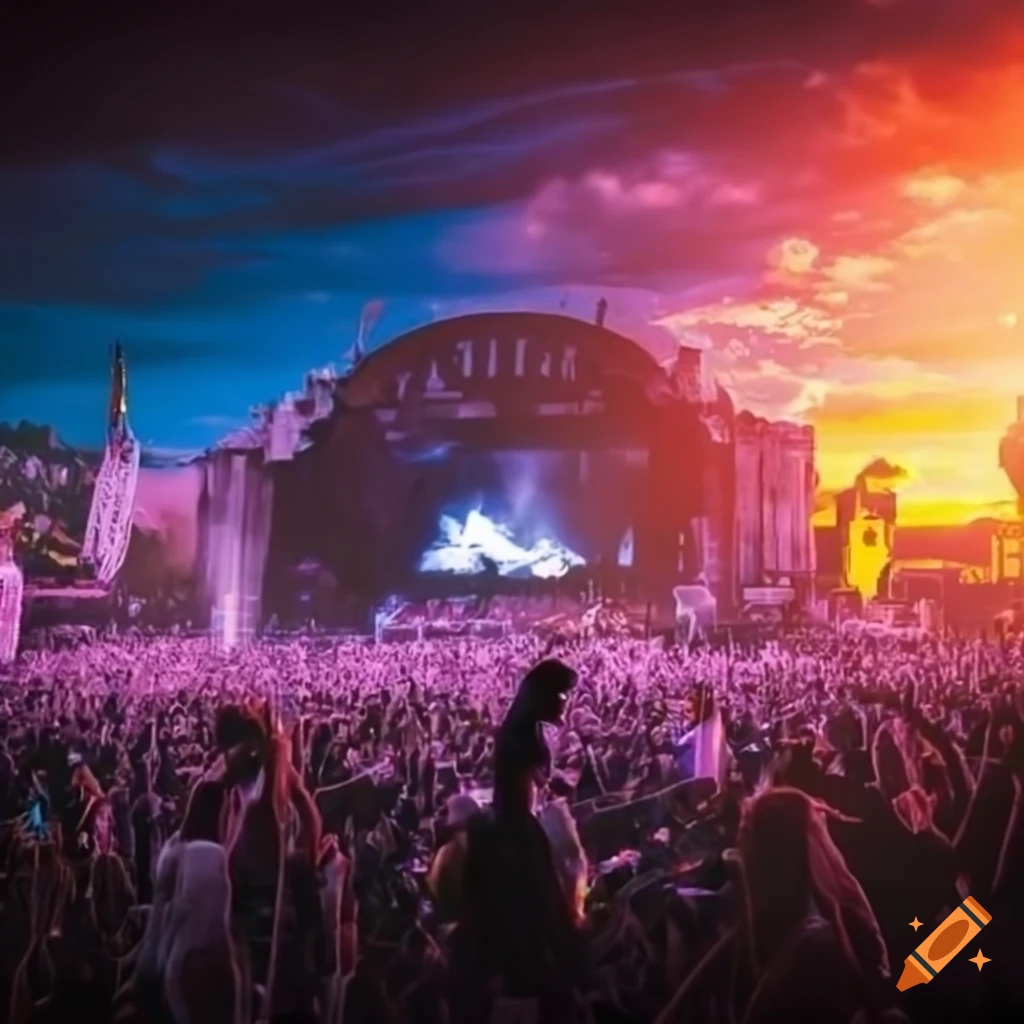 Rock festival background image