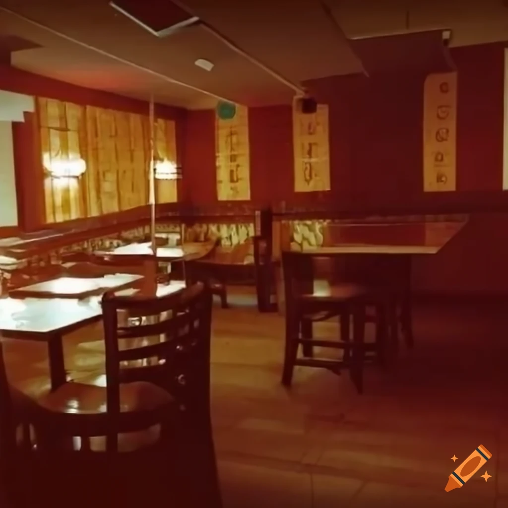 Little cesar's pizza restaurant in the backrooms on Craiyon