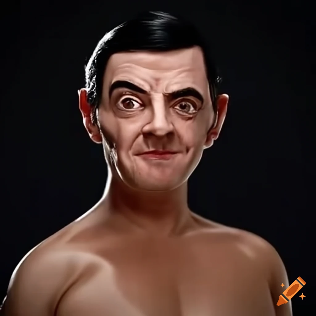 Comedic actor mr. bean in wrestling gear on Craiyon