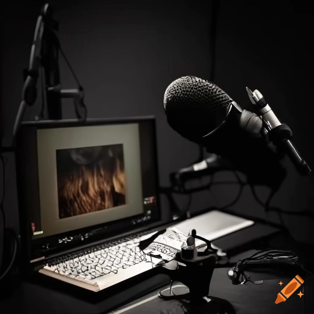 Podcast studio with amazing guests and huge audience