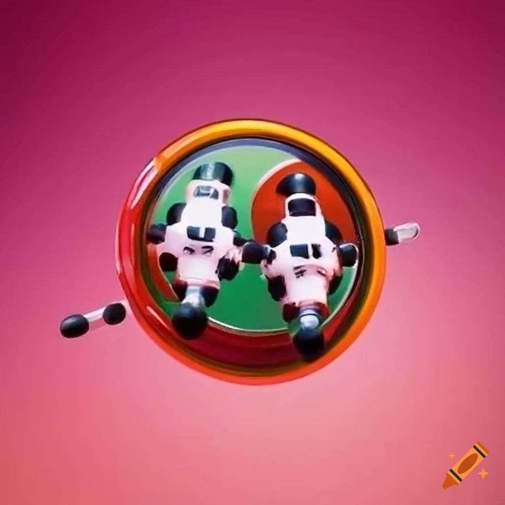 Badge for the Spin Twins foosball team