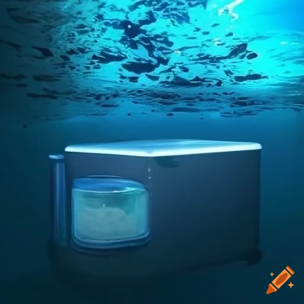 Fridge underwater