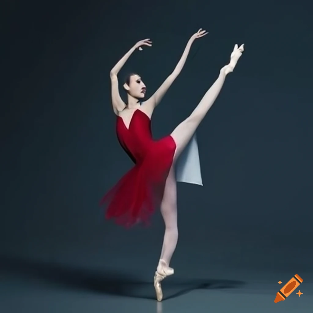 Graceful ballerina performing a dance