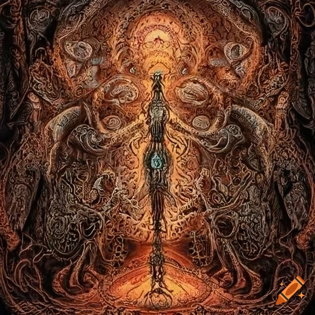 Intricate rune carvings being delicately spun through a fantastical apparatus