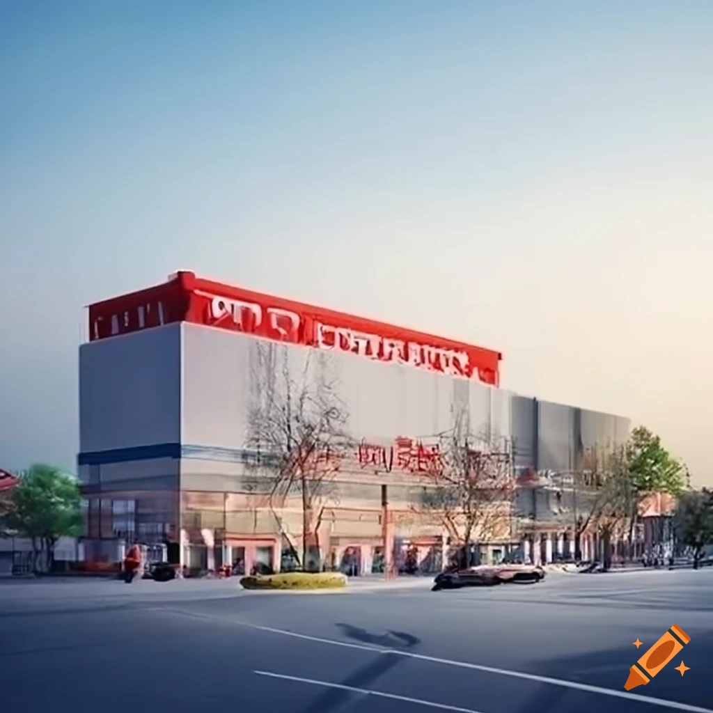 Costco wholesale store with parking and delivery area