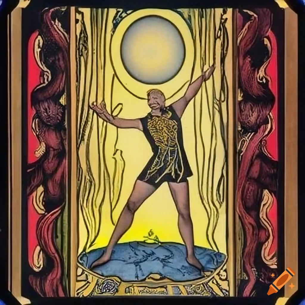 Golden dawn tarot card with Mr. Spock from 1935