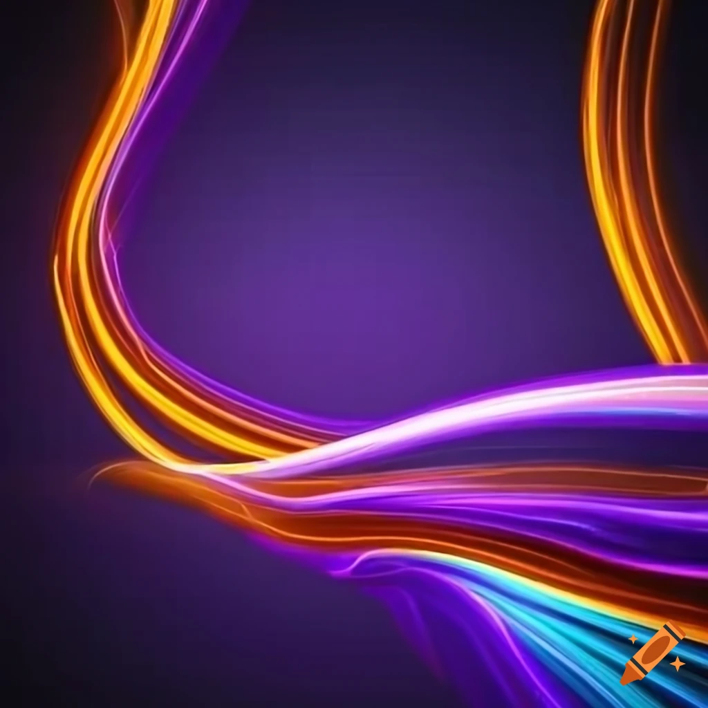 abstract-glowing-purple-and-orange-light-trails-on-craiyon