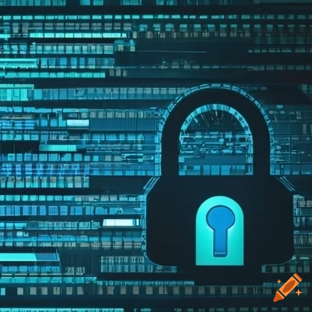 Cyber security background for linkedin on Craiyon