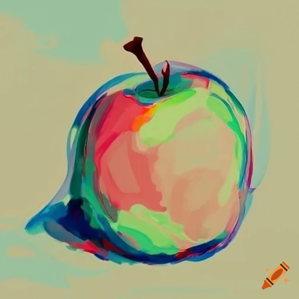 Ripe red apple on Craiyon