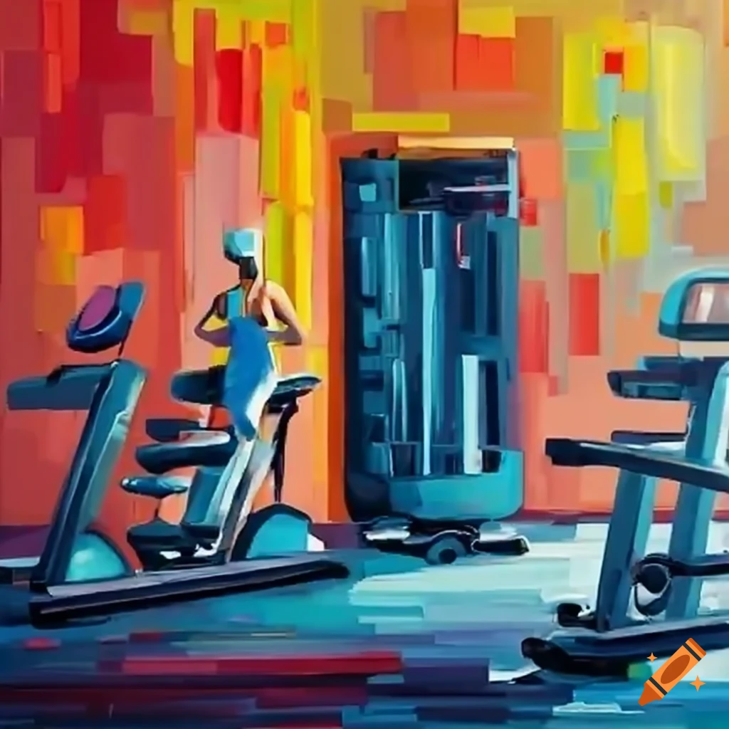 Stylish gym with upscale amenities and stateoftheart fitness