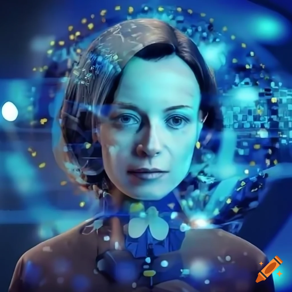 European commission members presenting ai on craiyon