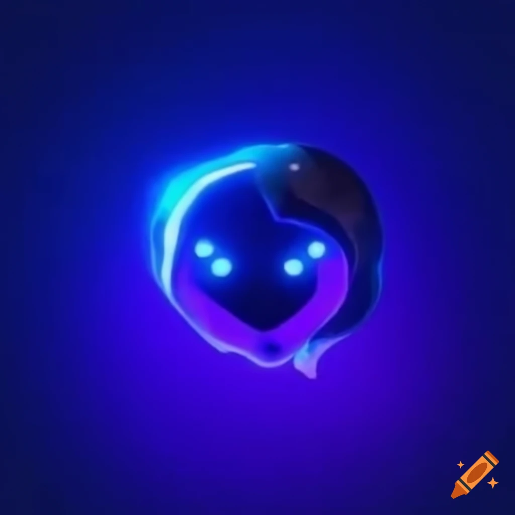 Abstract bluethemed twitch profile picture on Craiyon