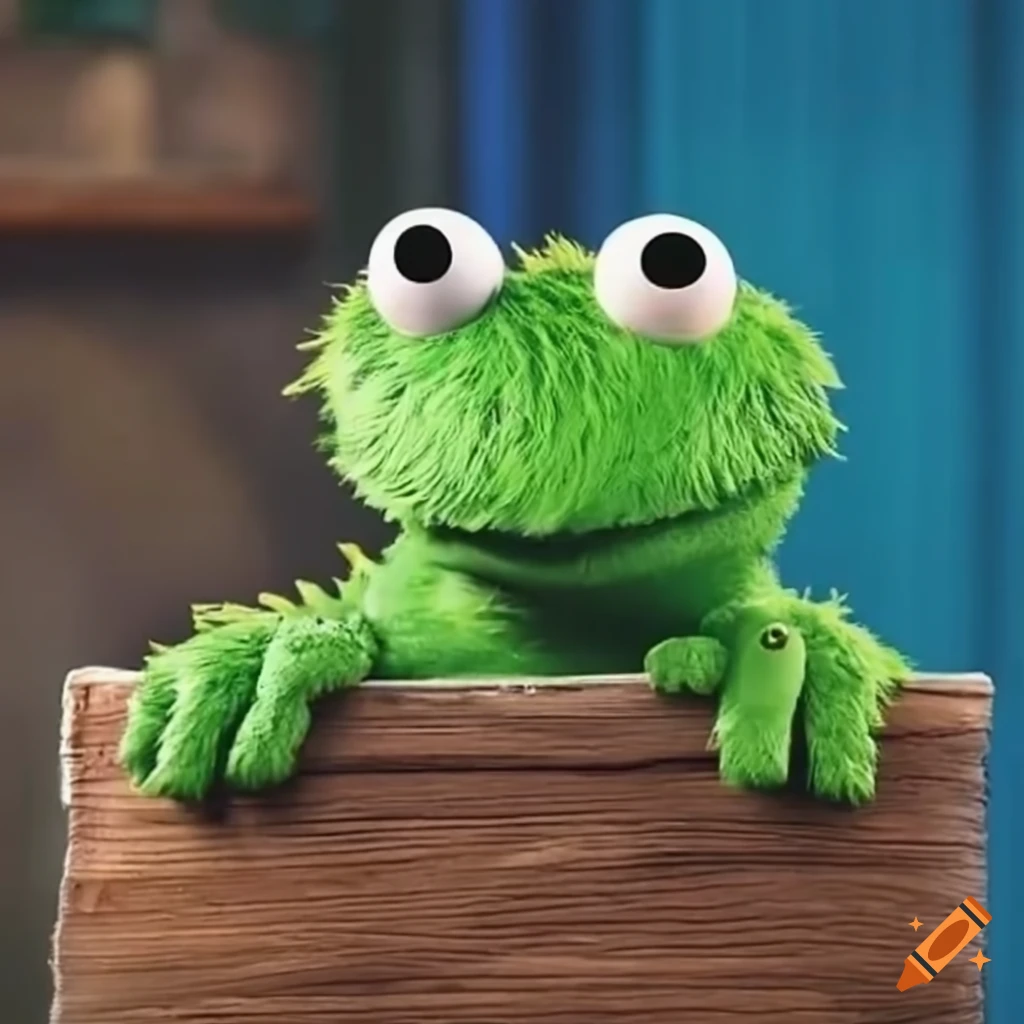 New unseen sesame street frog character