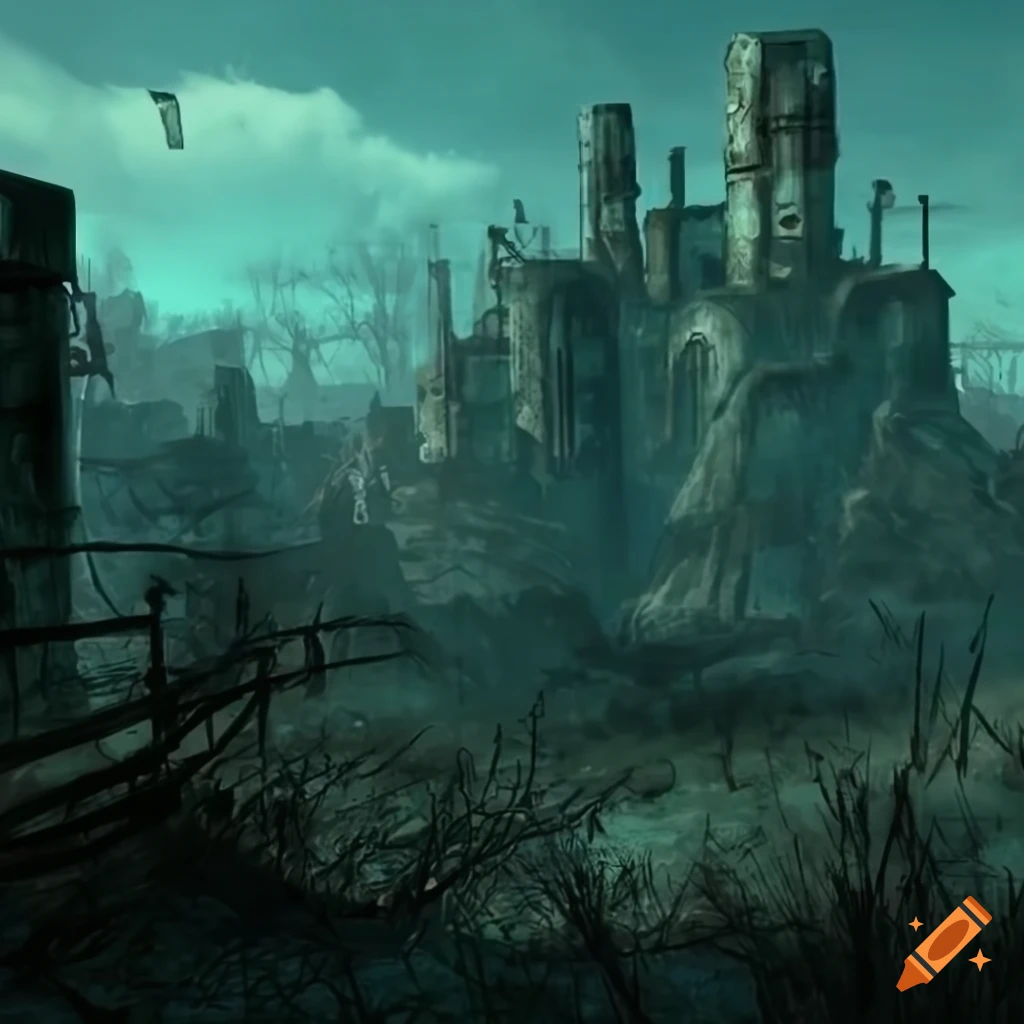 Fallout 3 landscape on Craiyon