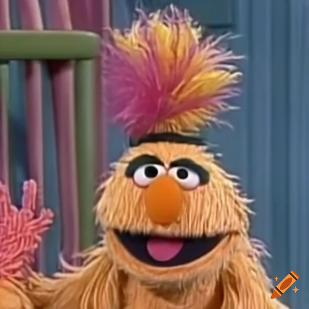 New sesame street character in a 90s sitcom