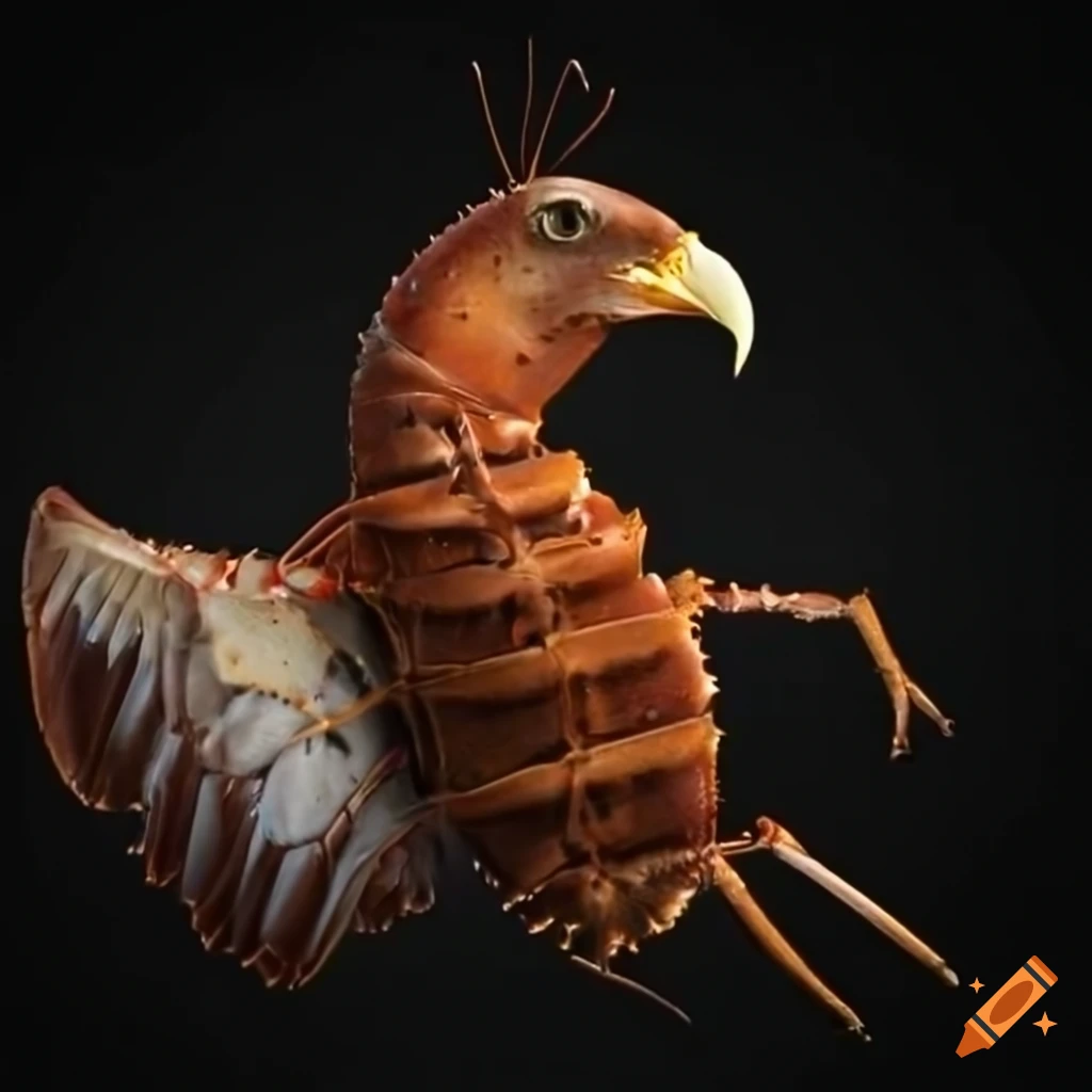 Lobster with eagle's wings