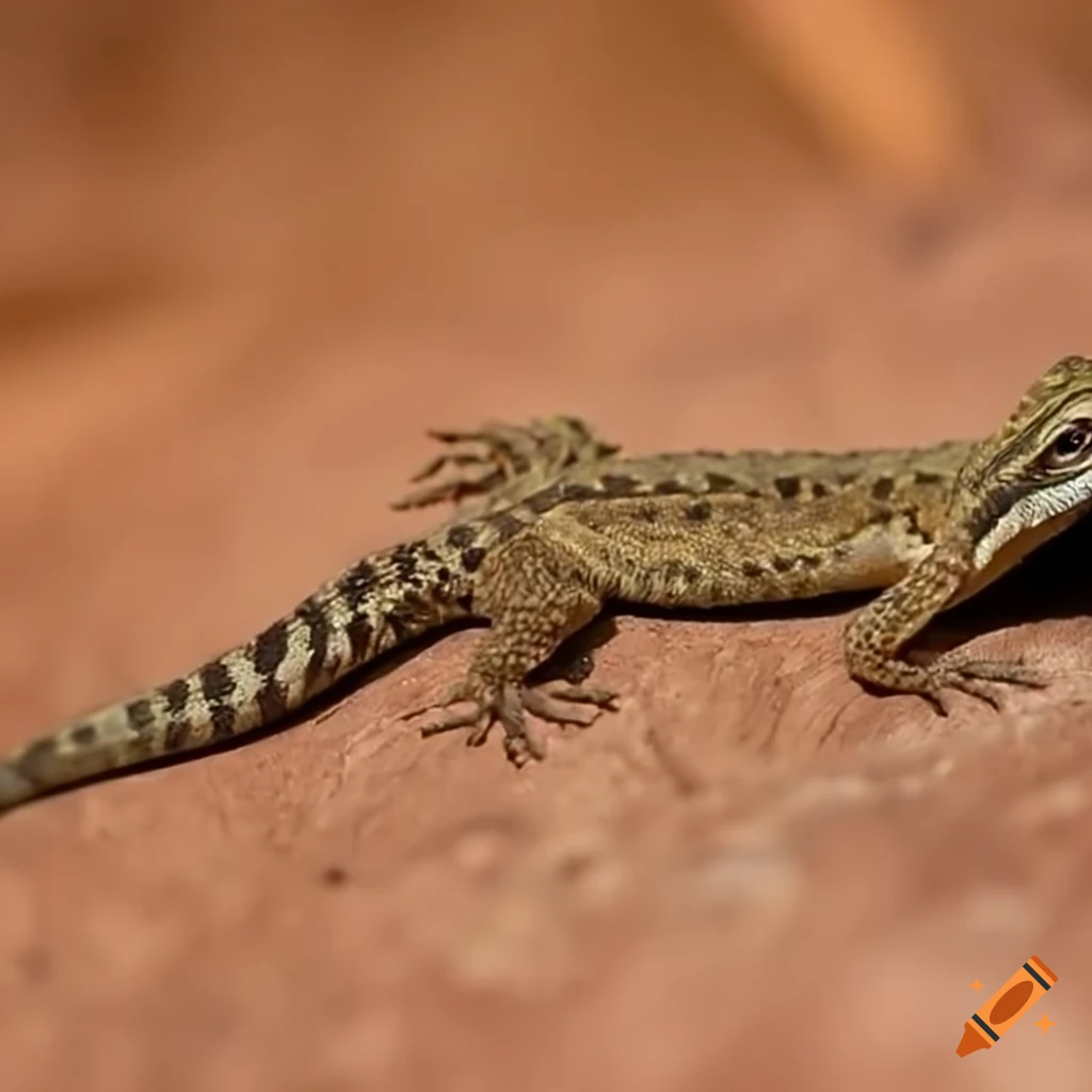 Drawing of a small group-living lizard
