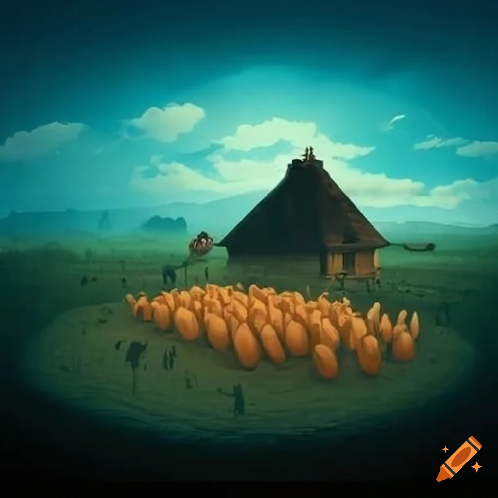 Wild west farming crops advertisement template on Craiyon