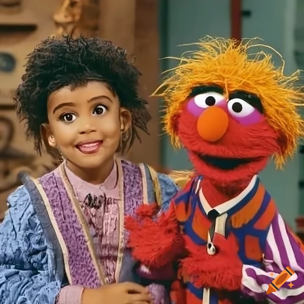 New sesame street character in a 90s sitcom