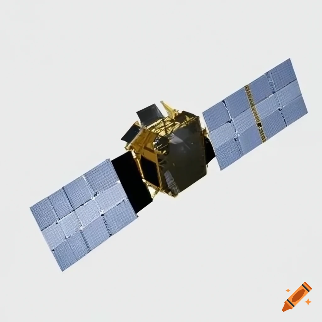 Satellite on a white background