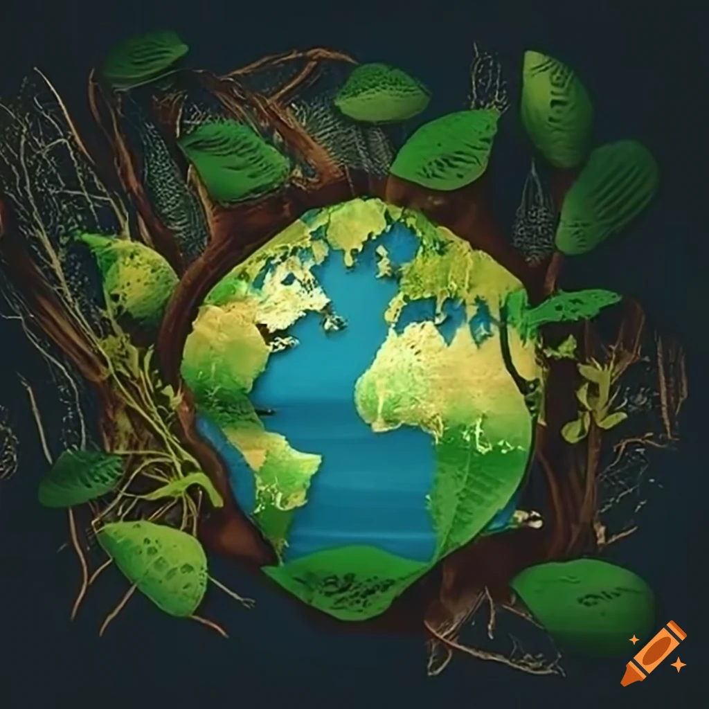 A sustainable environment concept with global harmony and resilience