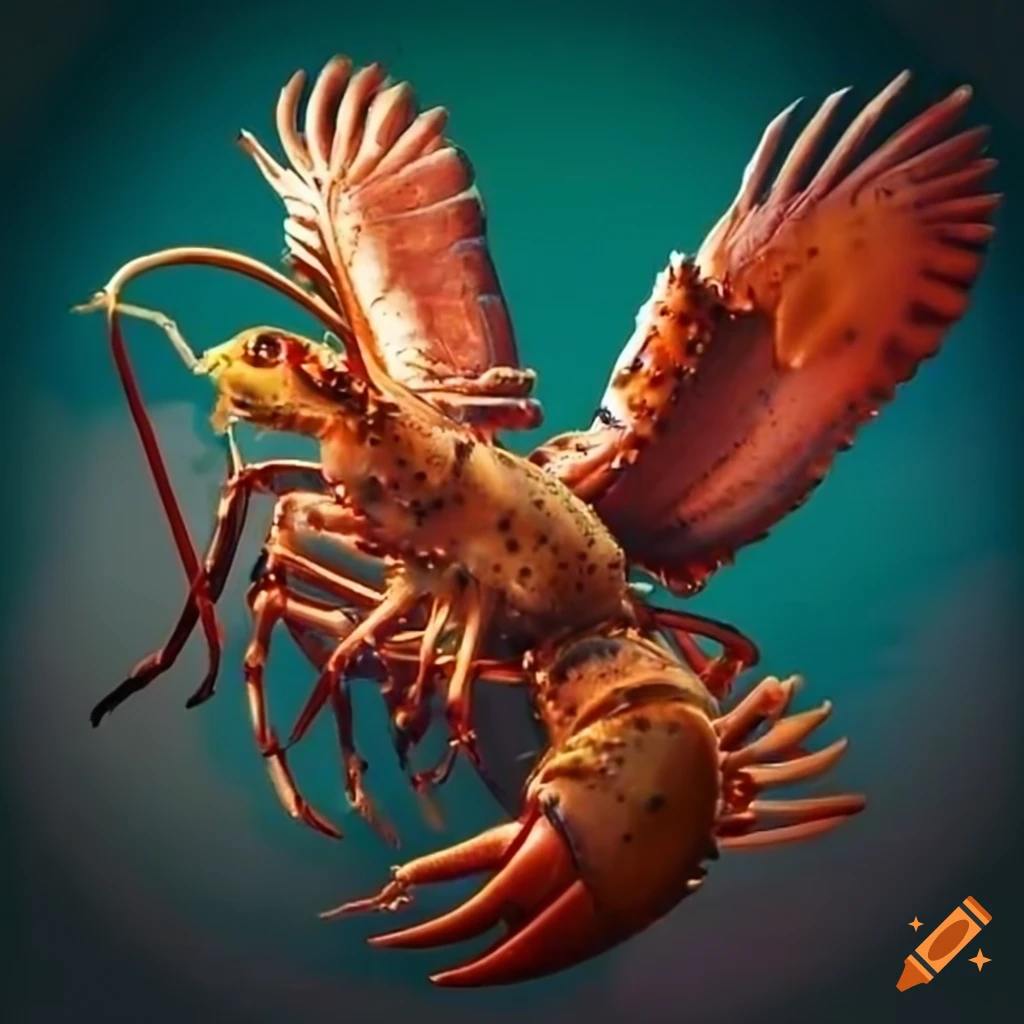 Lobster with eagle's wings