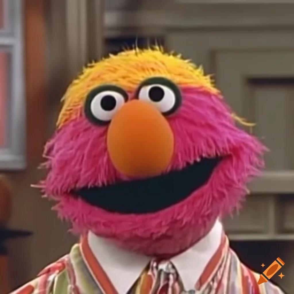 New and unseen sesame street character from a 90s on Craiyon