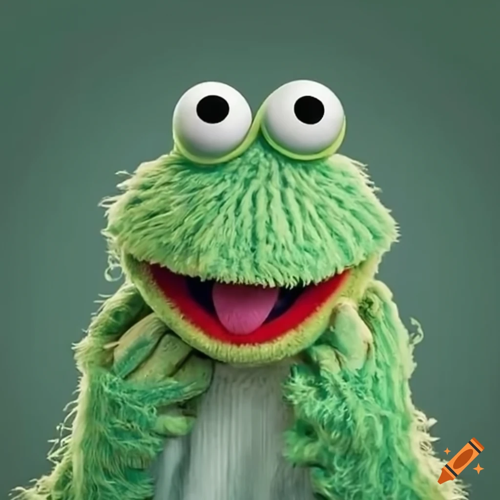 New unseen sesame street frog character