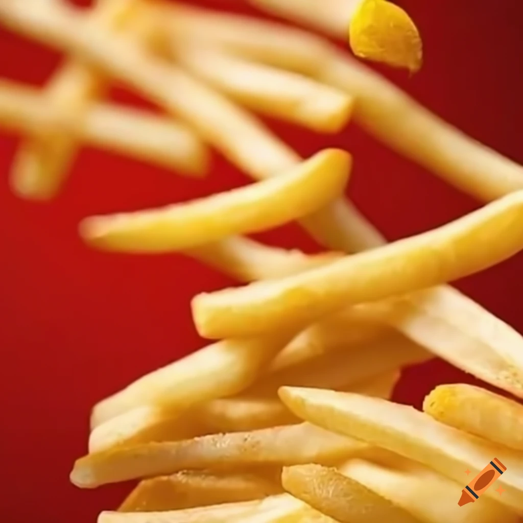 McDonald's French fries spilling out of container