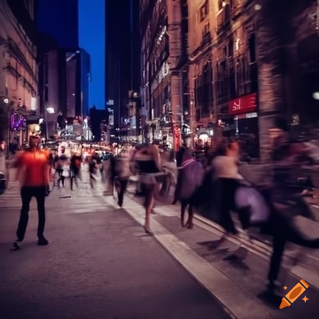 Stressed people in the city