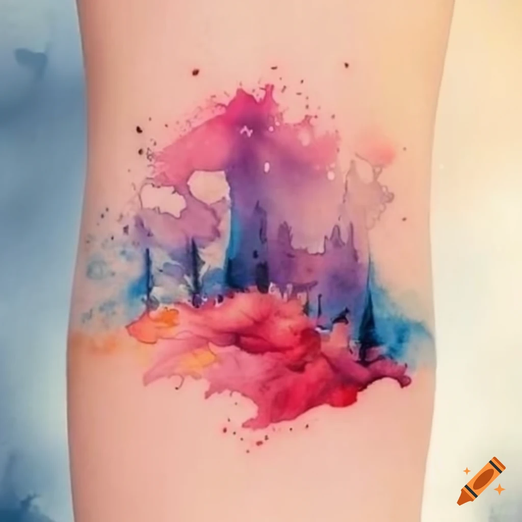 50 Breathtaking Watercolor Tattoos – Tattoo for a week